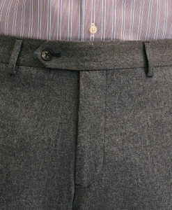 Traditional Fit Wool Flannel Dress Pants