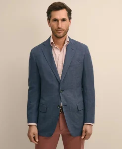 Traditional Fit Wool Hopsack Sport Coat