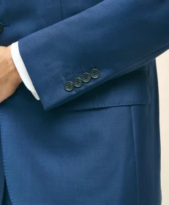 Traditional Fit Wool Sharkskin 1818 Suit