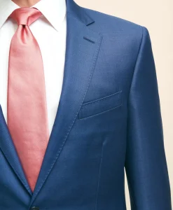 Traditional Fit Wool Sharkskin 1818 Suit