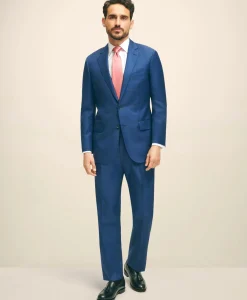 Traditional Fit Wool Sharkskin 1818 Suit