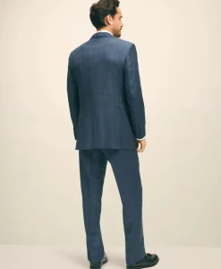 Traditional Fit Wool Windowpane 1818 Suit