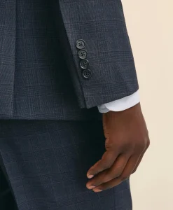 Traditional Fit Wool Windowpane 1818 Suit
