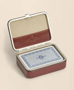 Travel Playing Cards With Calfskin Case