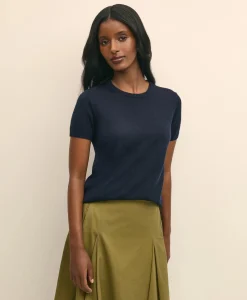 Ultimate Merino Wool Short-Sleeve Sweater Shell