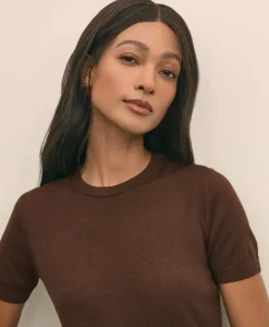 Ultimate Merino Wool Short-Sleeve Sweater Shell