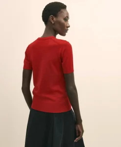 Ultimate Merino Wool Short-Sleeve Sweater Shell