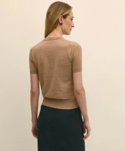 Ultimate Merino Wool Short-Sleeve Sweater Shell