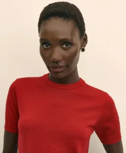 Ultimate Merino Wool Short-Sleeve Sweater Shell