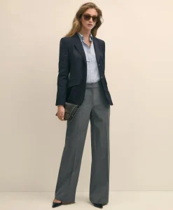 Wool Two-Button Blazer